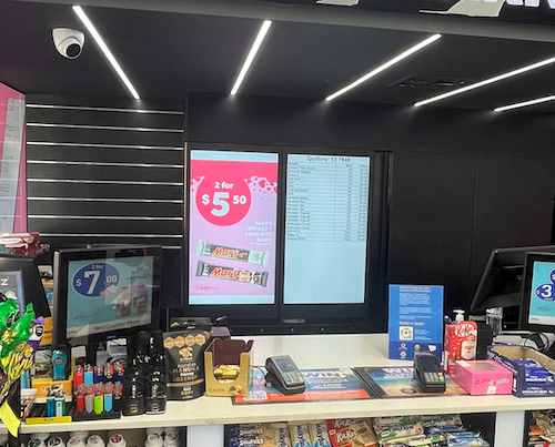 Petrol Station - Behind the Counter Digital Screens - NSW Image #1